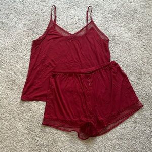 Lace Trim Gap Love Sleep Set